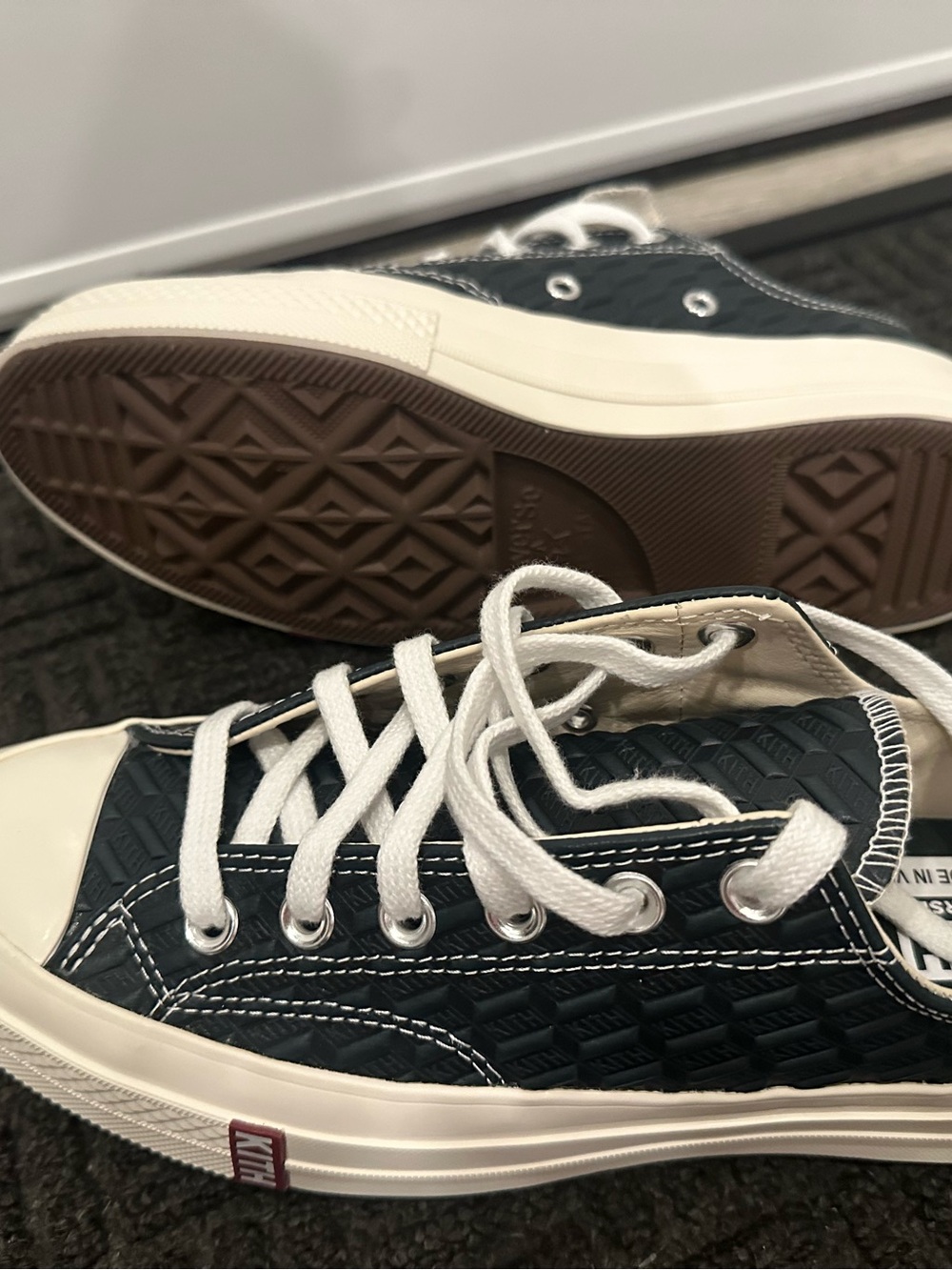 Mens Converse x KITH Chuck Taylor All Star 1970 in Black/Egret Deco